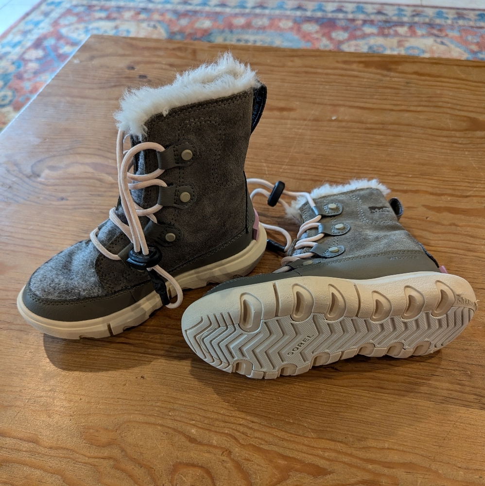 Sorel Kids' Gray and Tan Winter Boots